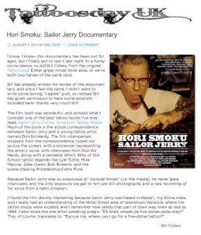 TattoosdayUK Hypes Hori Smoku: Sailor Jerry